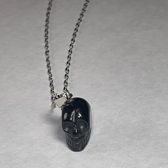 Other - Obsidian Skull necklace
